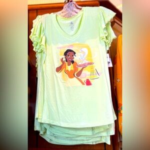 Disney Parks 2022 Epcot Food & Wine Festival Tiana Beignet Women’s Shirt XL NWT